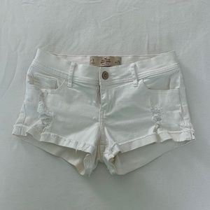 White Hollister Shorts